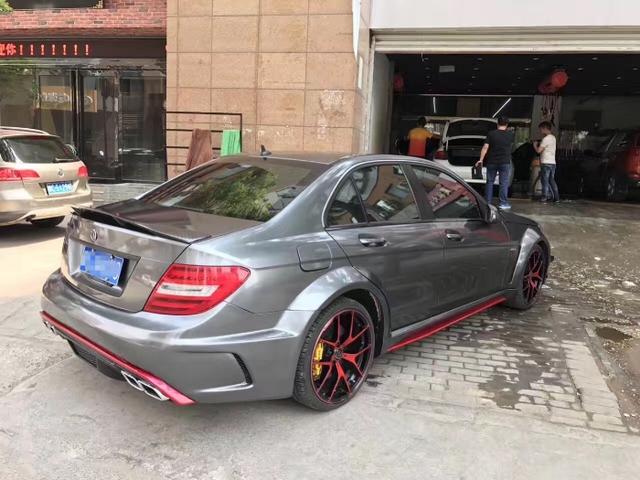 奔驰GLC电光钛灰车身改色贴膜