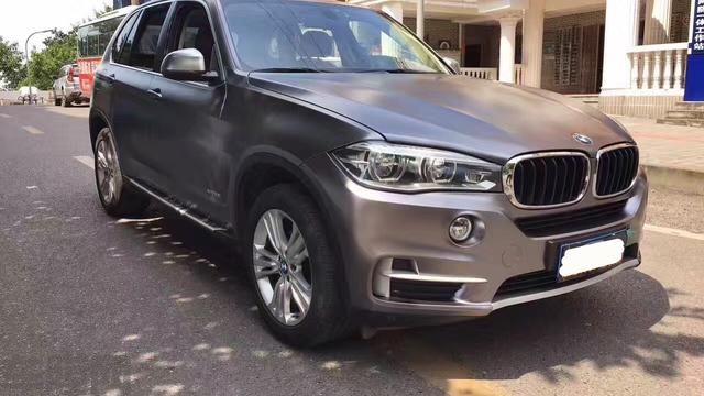 宝马X5电光钨钢车身改色贴膜效果图展示