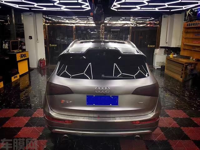 奥迪Q5电光钛灰全车改色案例分享