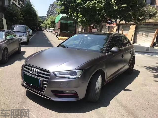 奥迪A3电光钨钢车身改色案例