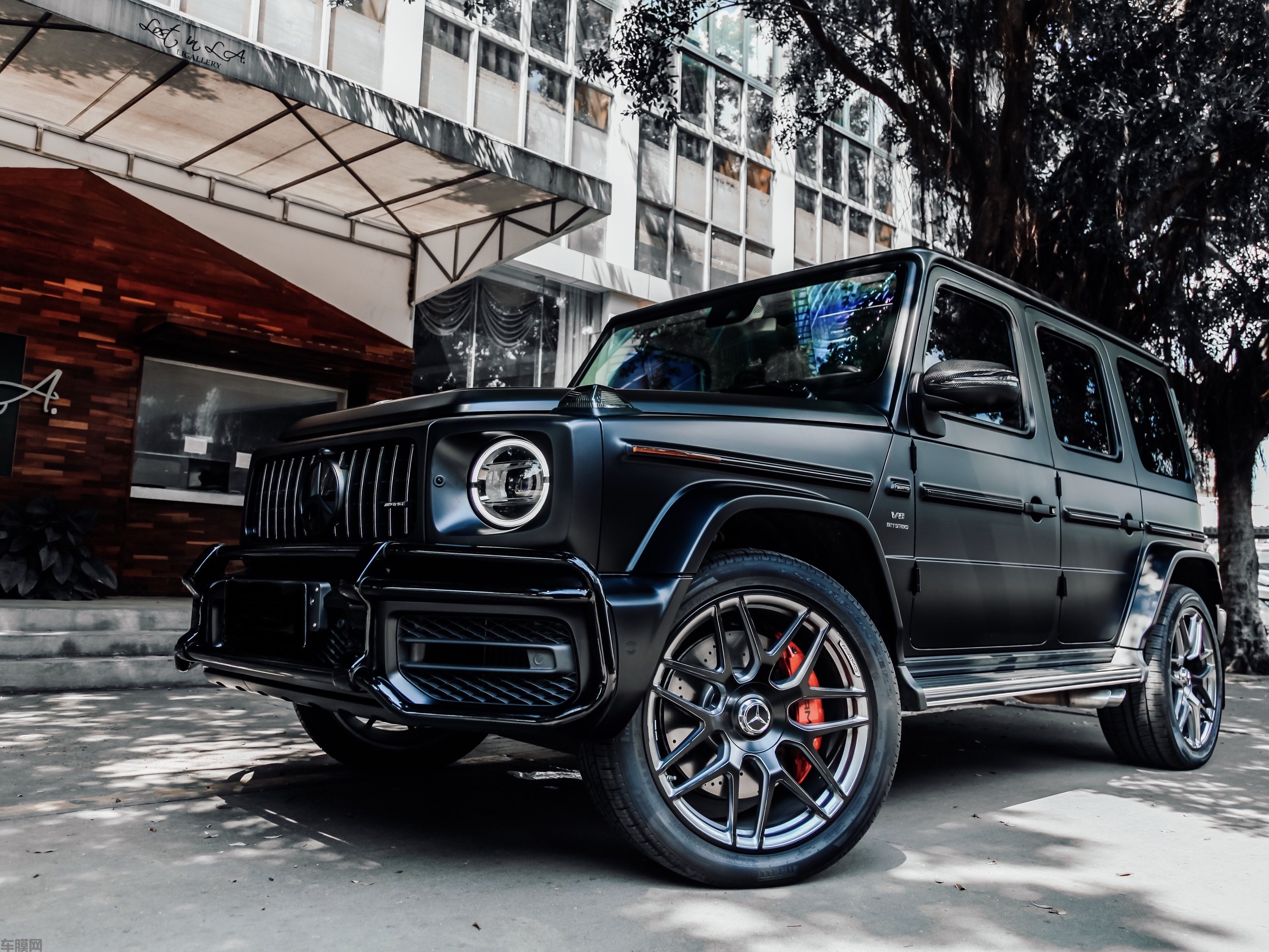 奔驰G63 AMG 陶瓷黑改色膜 效果图