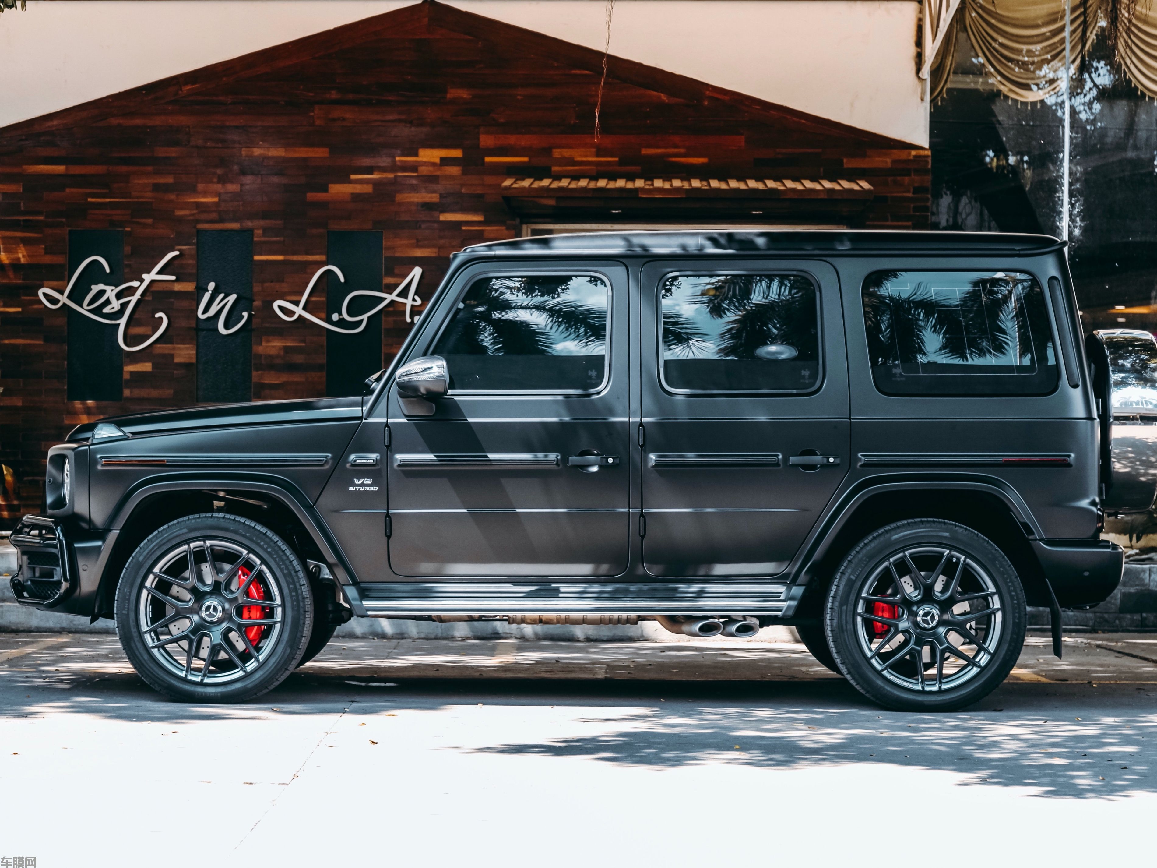 奔驰G63 AMG 陶瓷黑改色膜 效果图