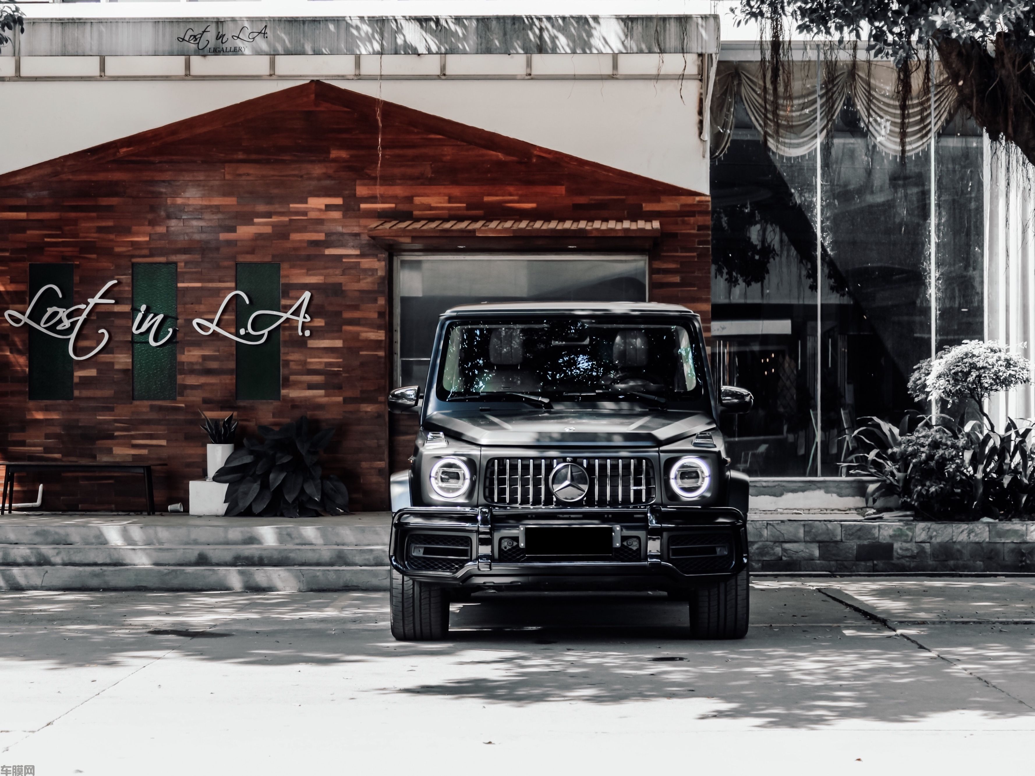 奔驰G63 AMG 陶瓷黑改色膜 效果图
