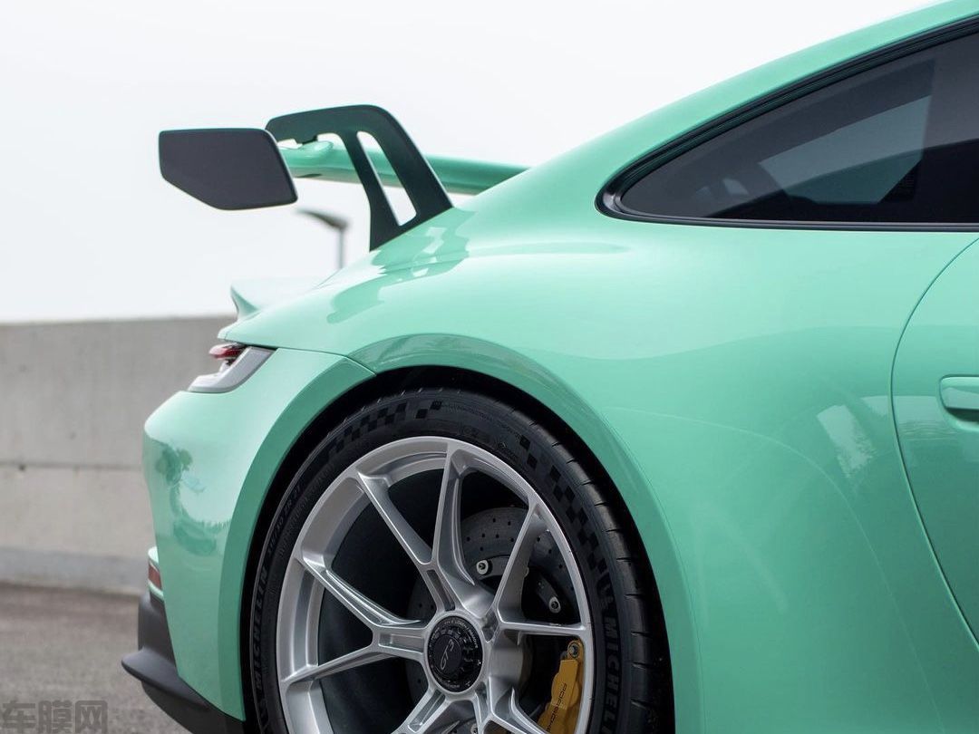 保时捷911 GT3 薄荷绿改色膜 效果图