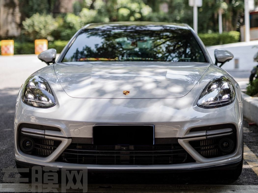 保时捷Panamera 哑灰改色膜 效果图