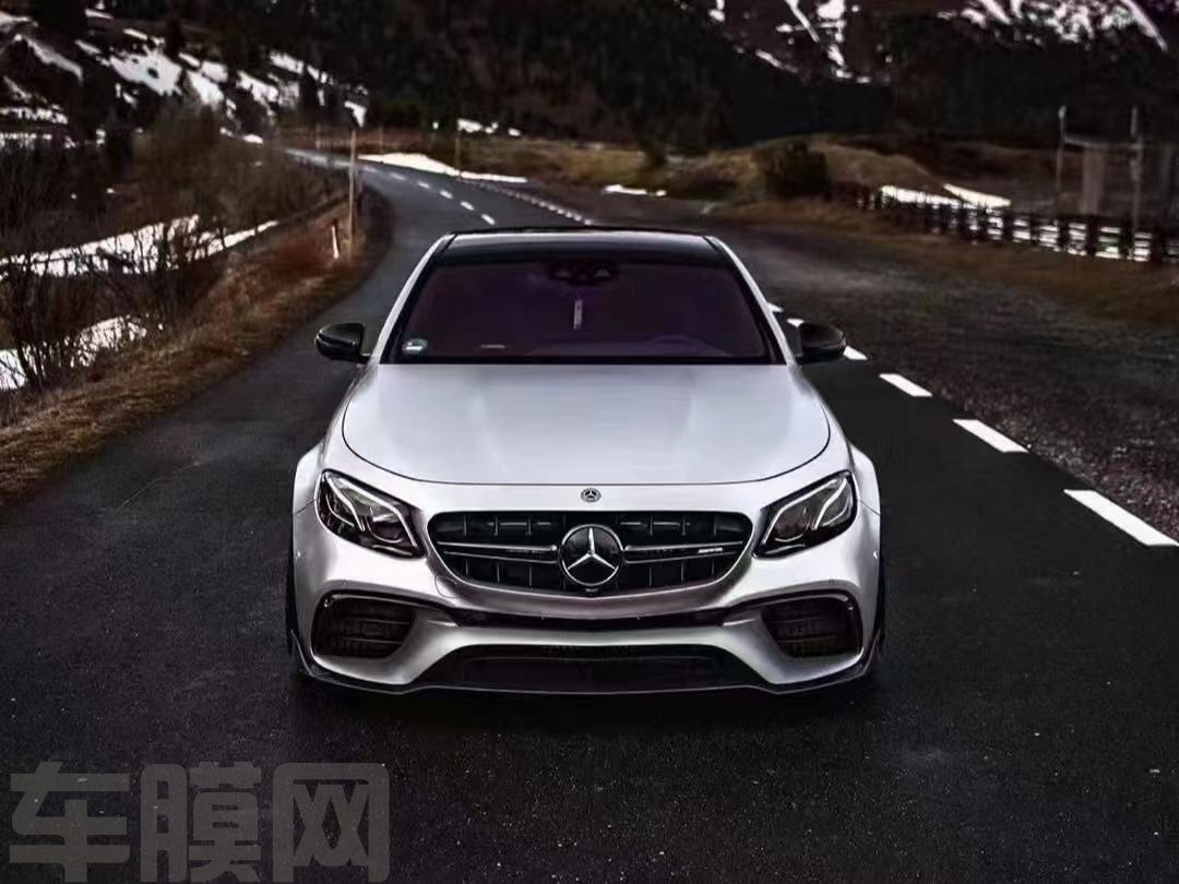 奔驰AMG 消光铝水银改色膜 效果图