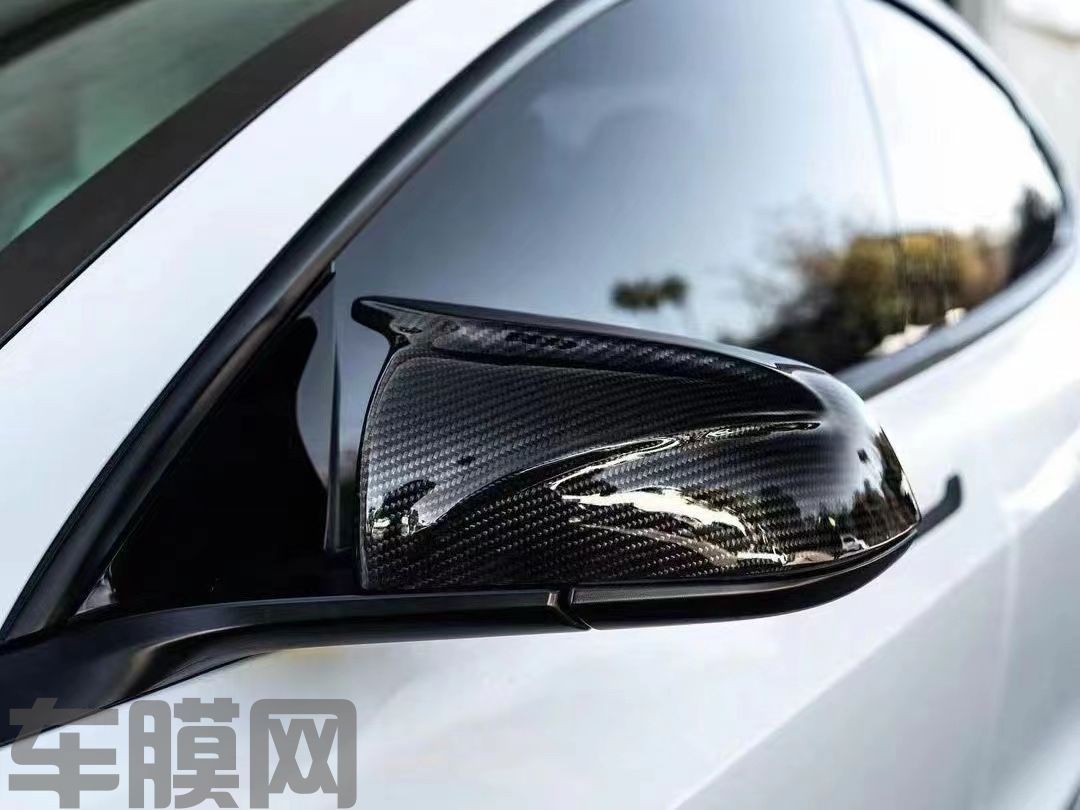 特斯拉Model 3 陶瓷白改色膜 效果图