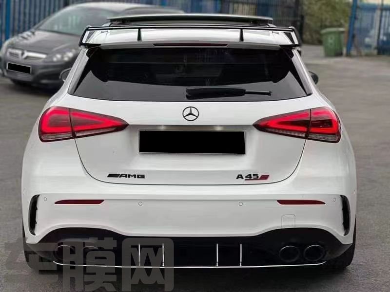 奔驰AMG A45 水晶白改色膜 效果图
