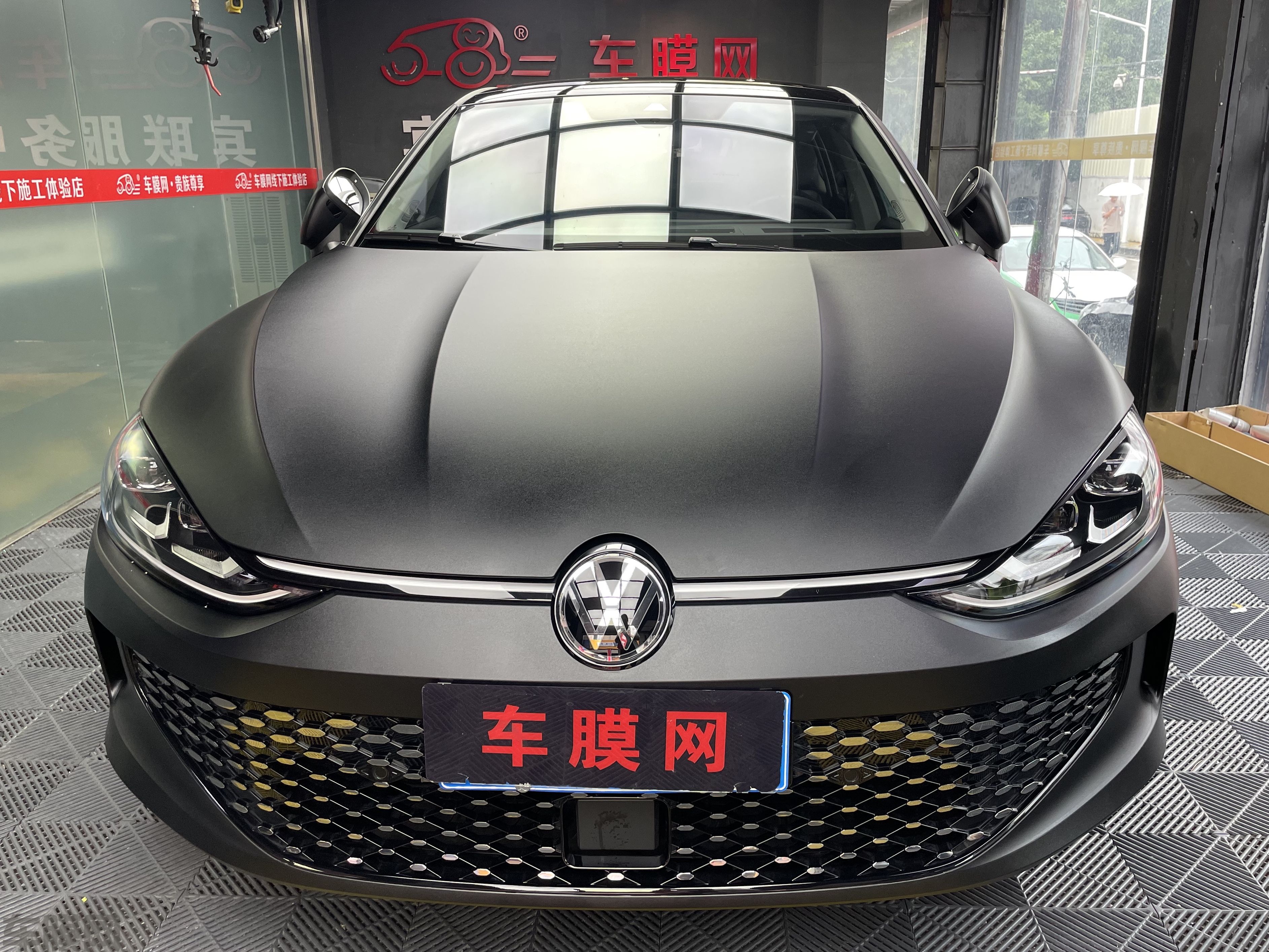 大众凌渡 磨砂黑改色膜 效果图