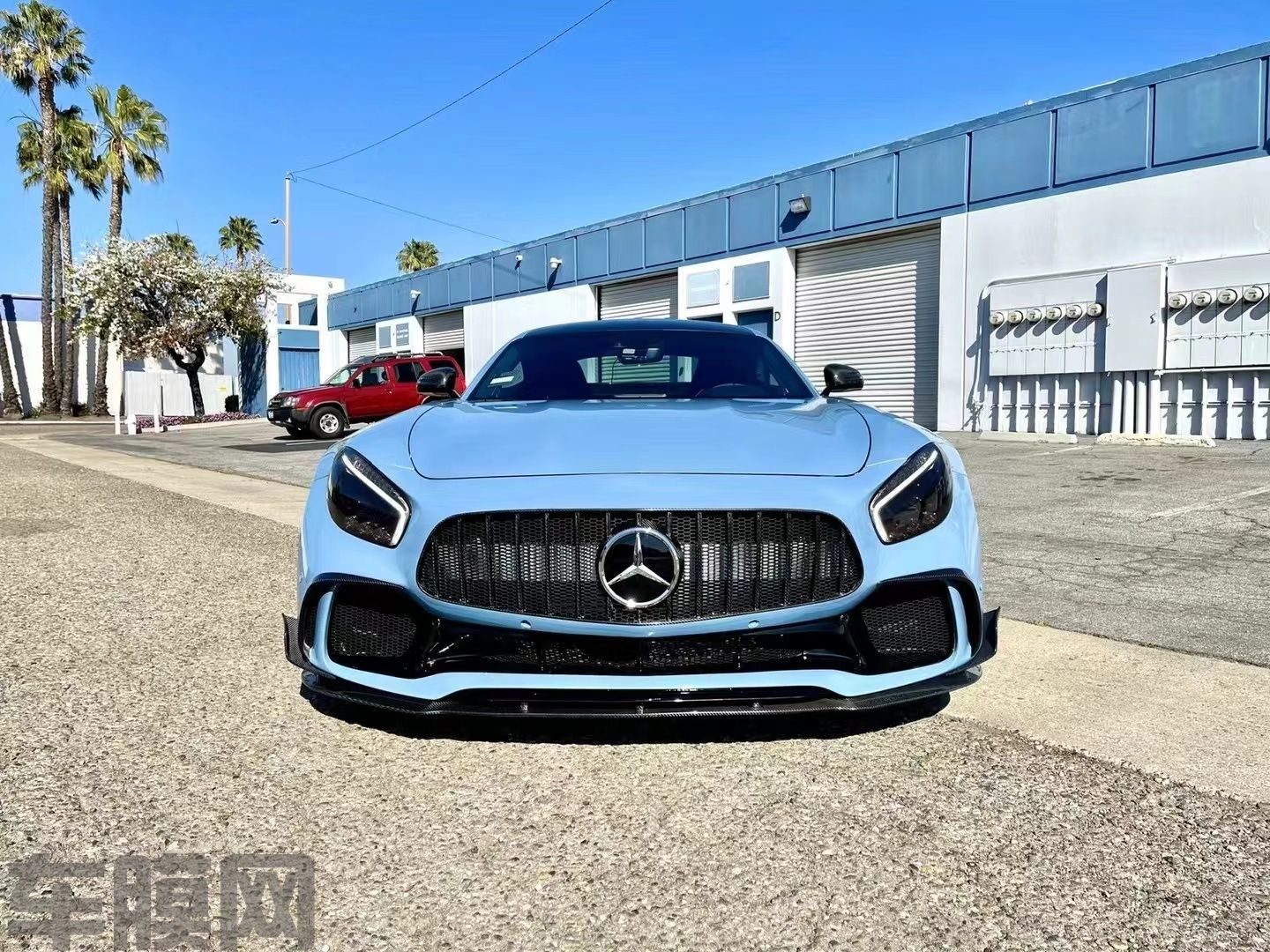 奔驰AMG GT 瓷器蓝改色膜 效果图