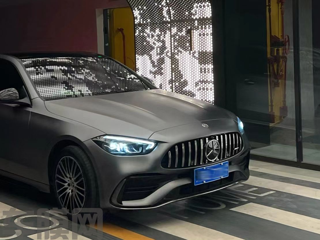 奔驰 C260L AMG山灰改色膜 效果图