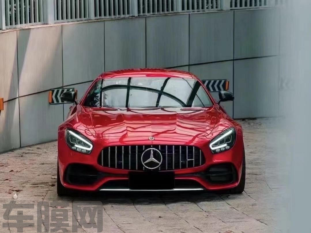 奔驰AMG GT 魂动红改色膜 效果图