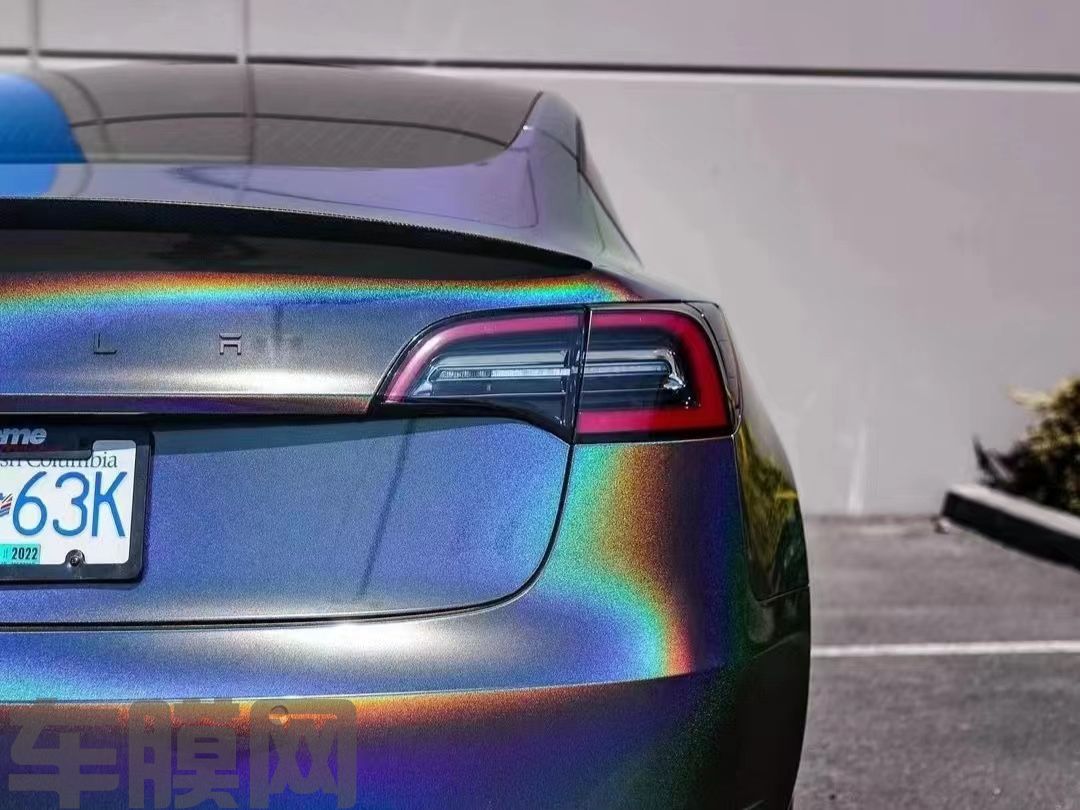 特斯拉Model3 锦绣灰改色膜 效果图