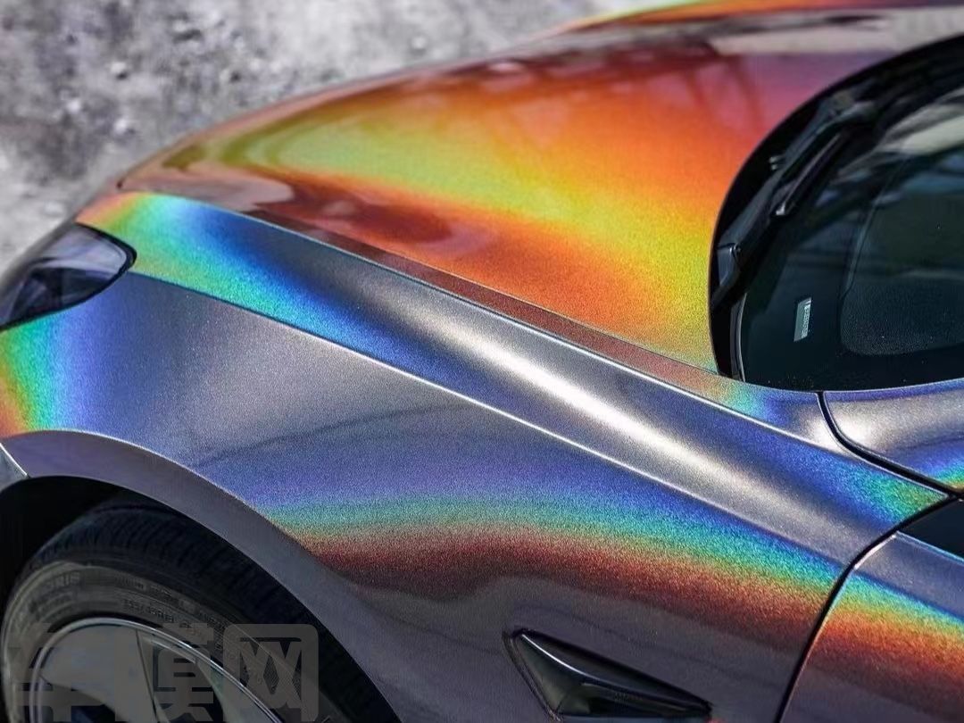 特斯拉Model3 锦绣灰改色膜 效果图