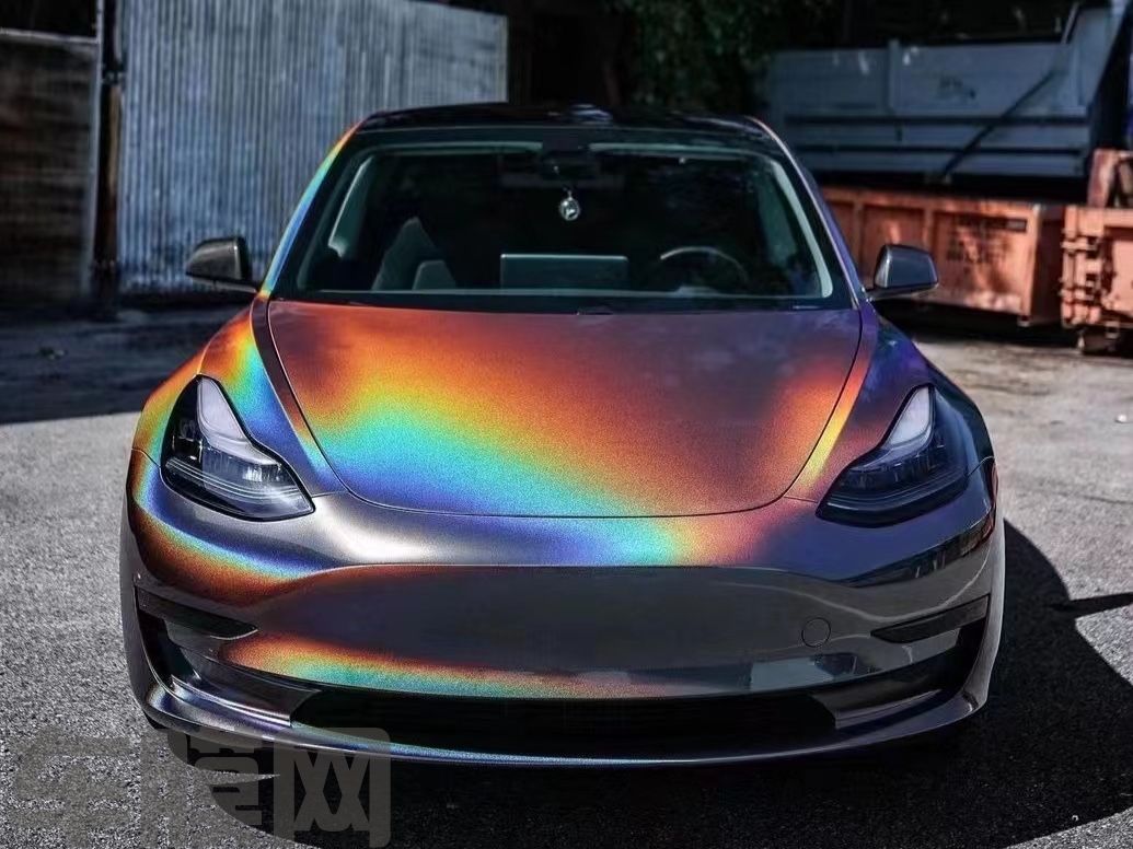 特斯拉Model3 锦绣灰改色膜 效果图