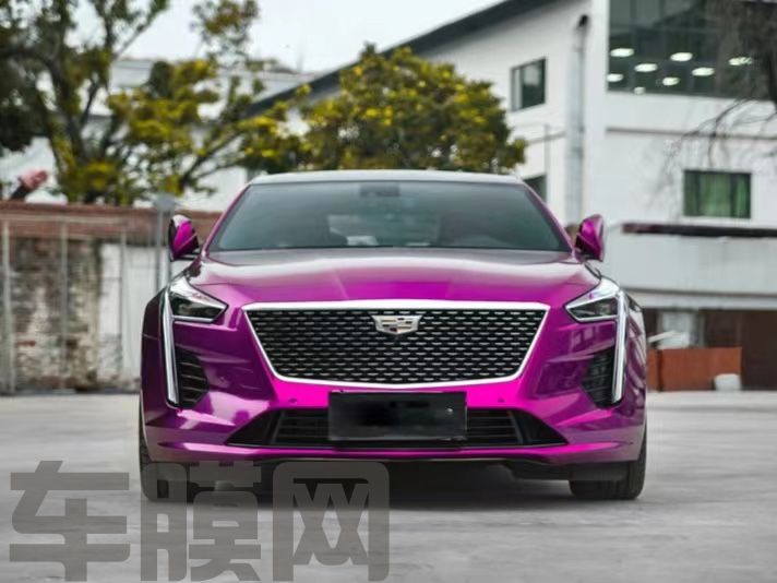 凯迪拉克 金属葡萄紫改色膜 效果图