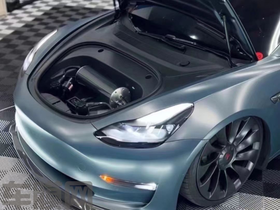 特斯拉Model 3 陶瓷乌云灰改色膜 效果图