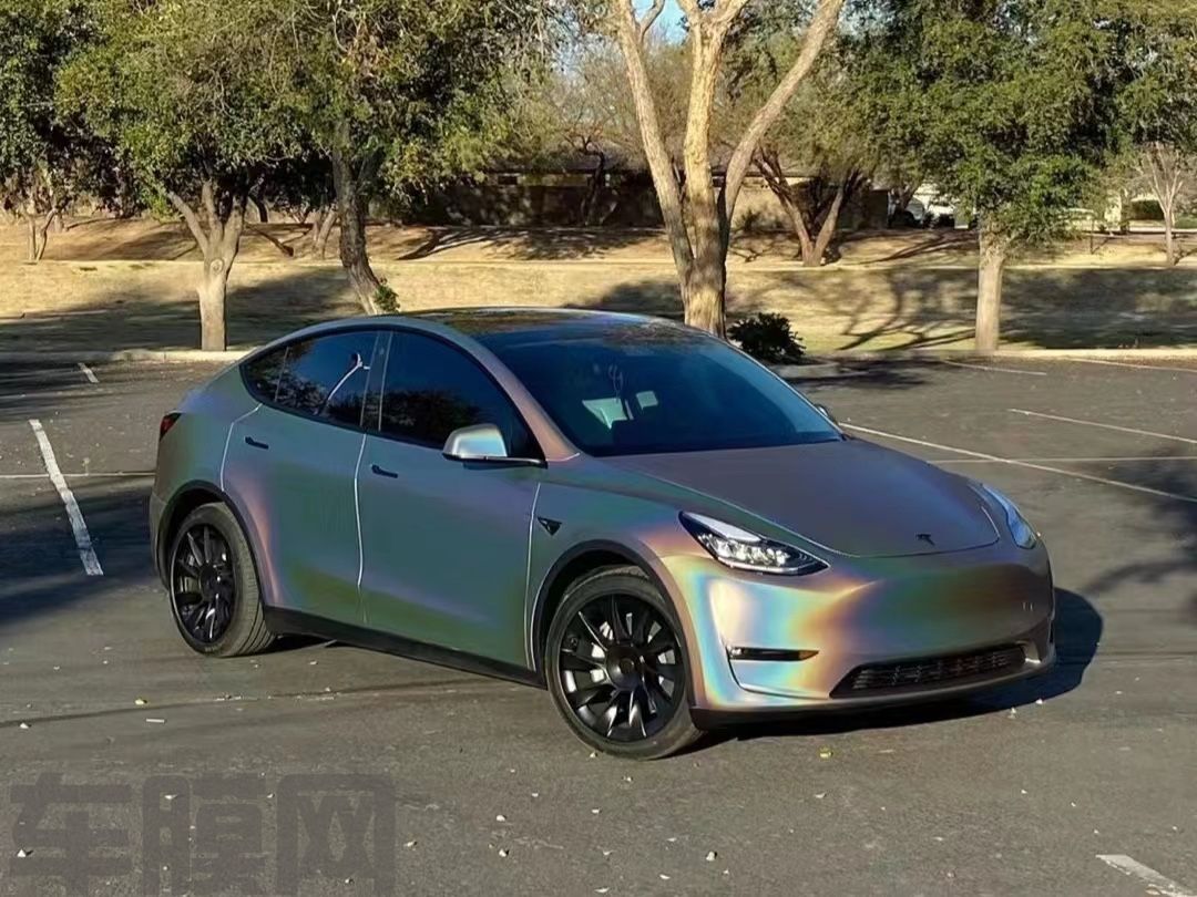 特斯拉Model Y 锦绣灰改色膜 效果图