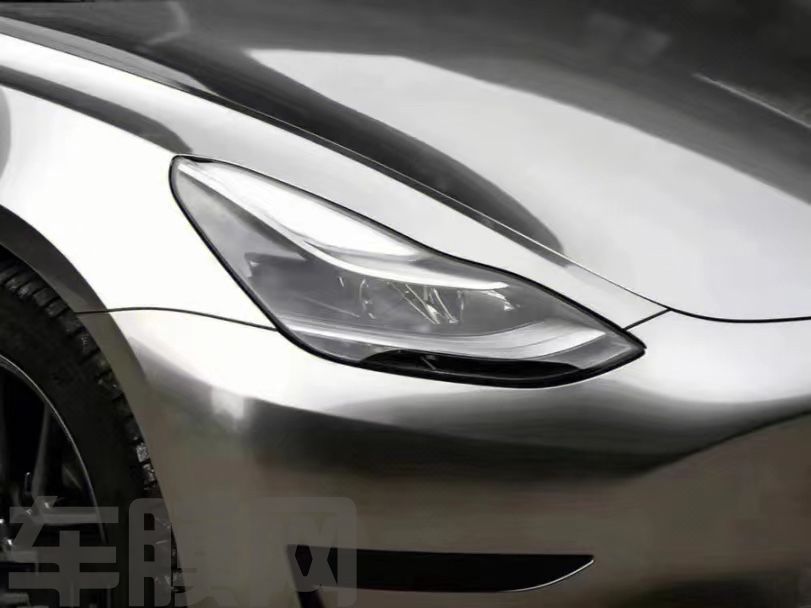 特斯拉Model3 液态金属深银改色膜 效果图
