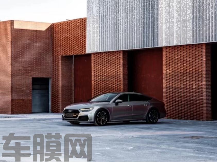 奥迪A7 GT银改色膜 效果图