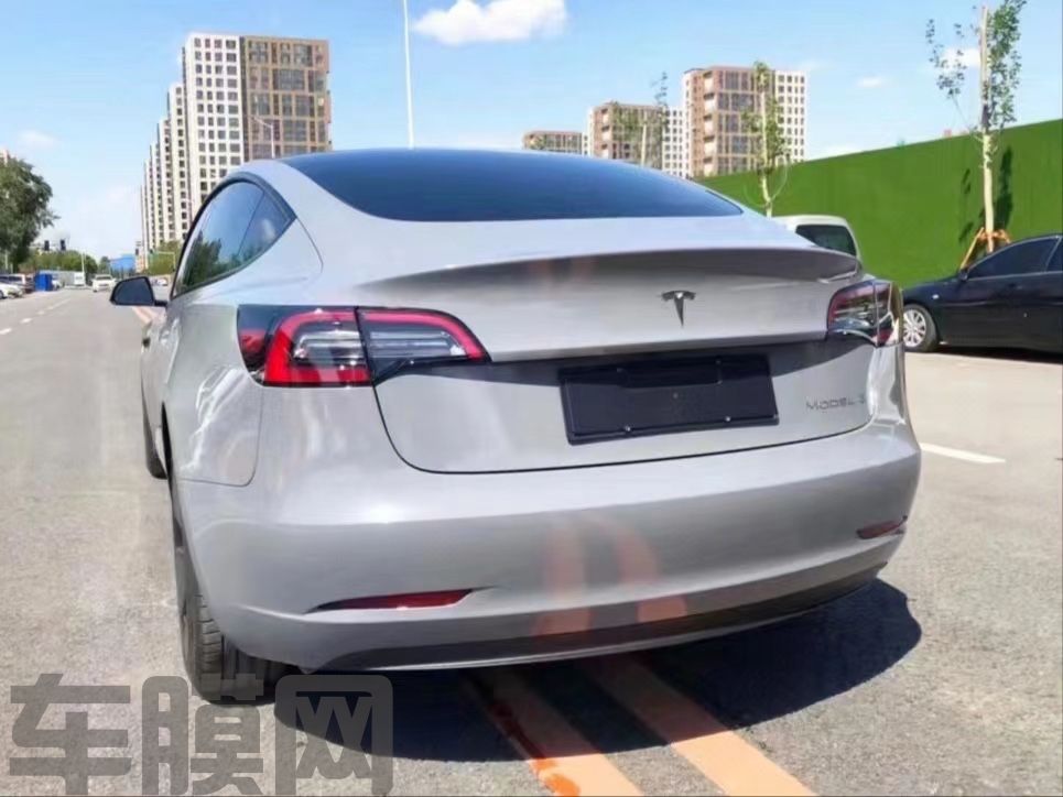 特斯拉Model 3 水晶纳多灰改色膜 效果图