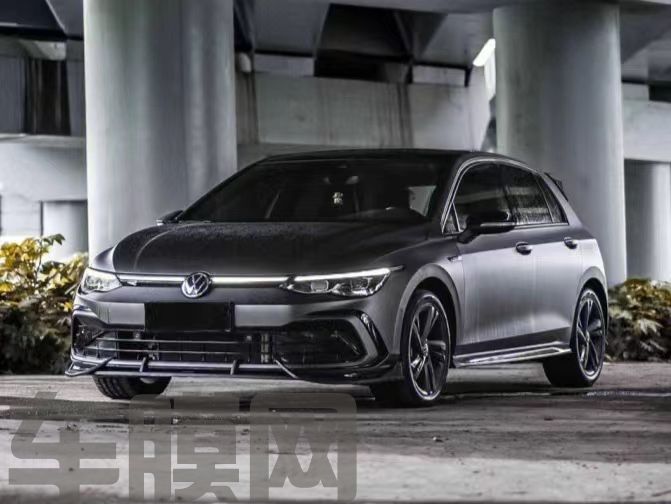 大众高尔夫 消光陨石灰改色膜 效果图