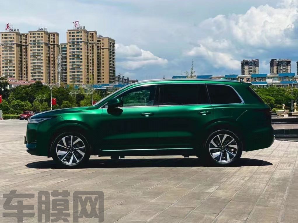 理想ONE 电光祖母绿改色膜 效果图