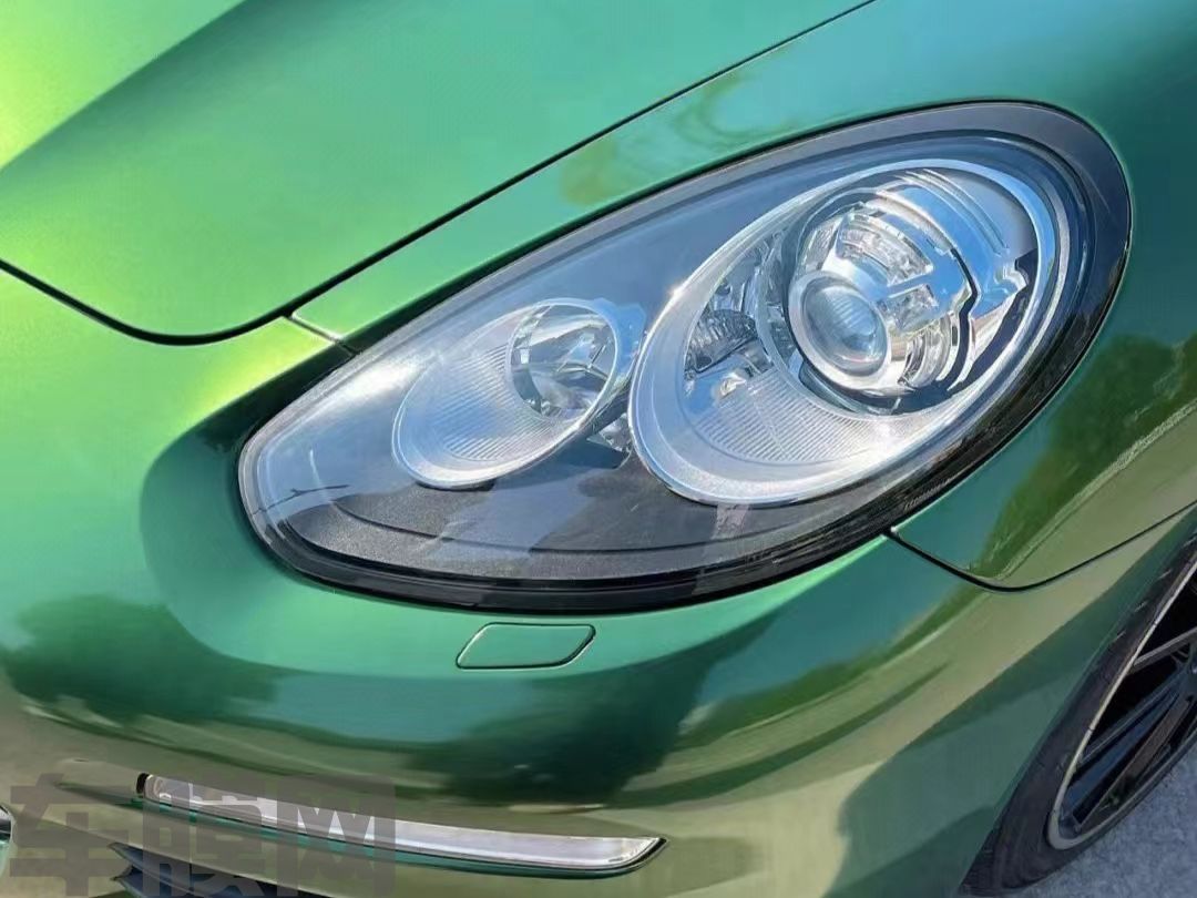 保时捷Panamera 索诺玛绿改色膜 效果图