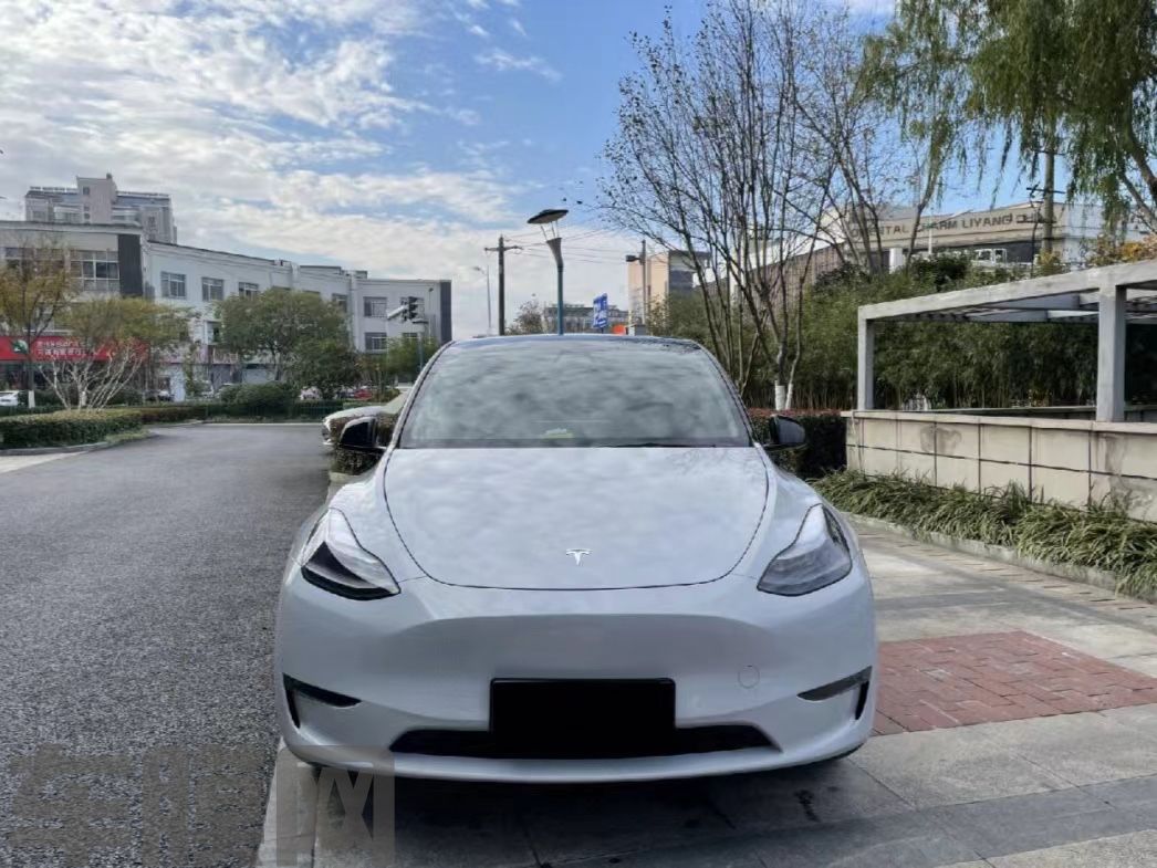 特斯拉Model Y 超亮水晶火山灰改色膜 效果图