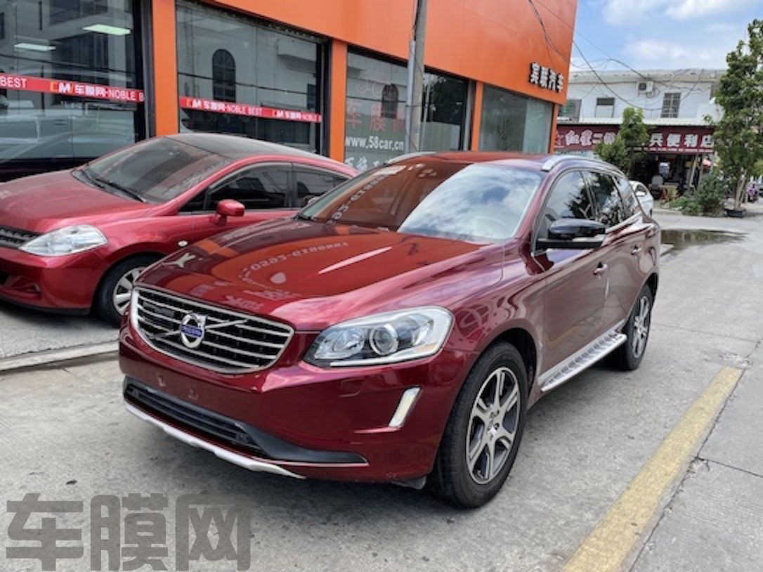 沃尔沃XC60 液态龙血红改色膜 效果图