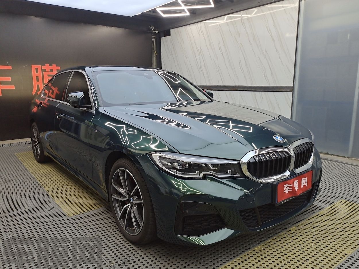 宝马325Li 圣雷莫绿改色膜 效果图