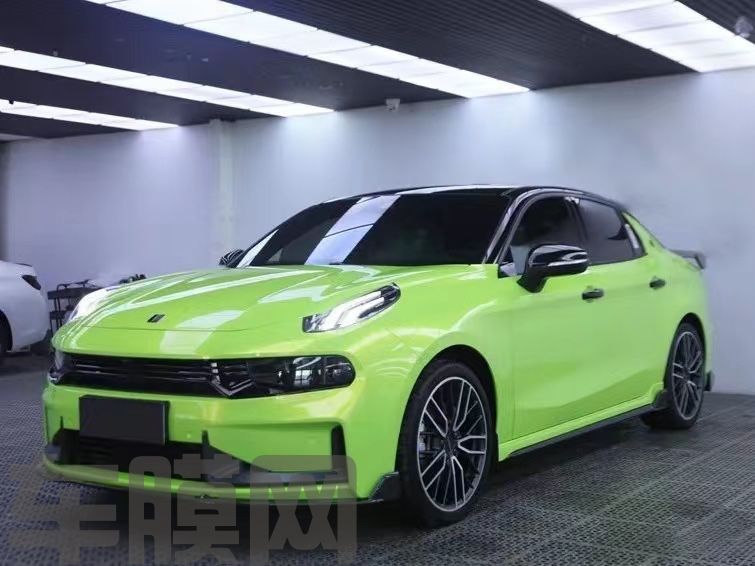 领克 水晶苹果绿改色膜 效果图
