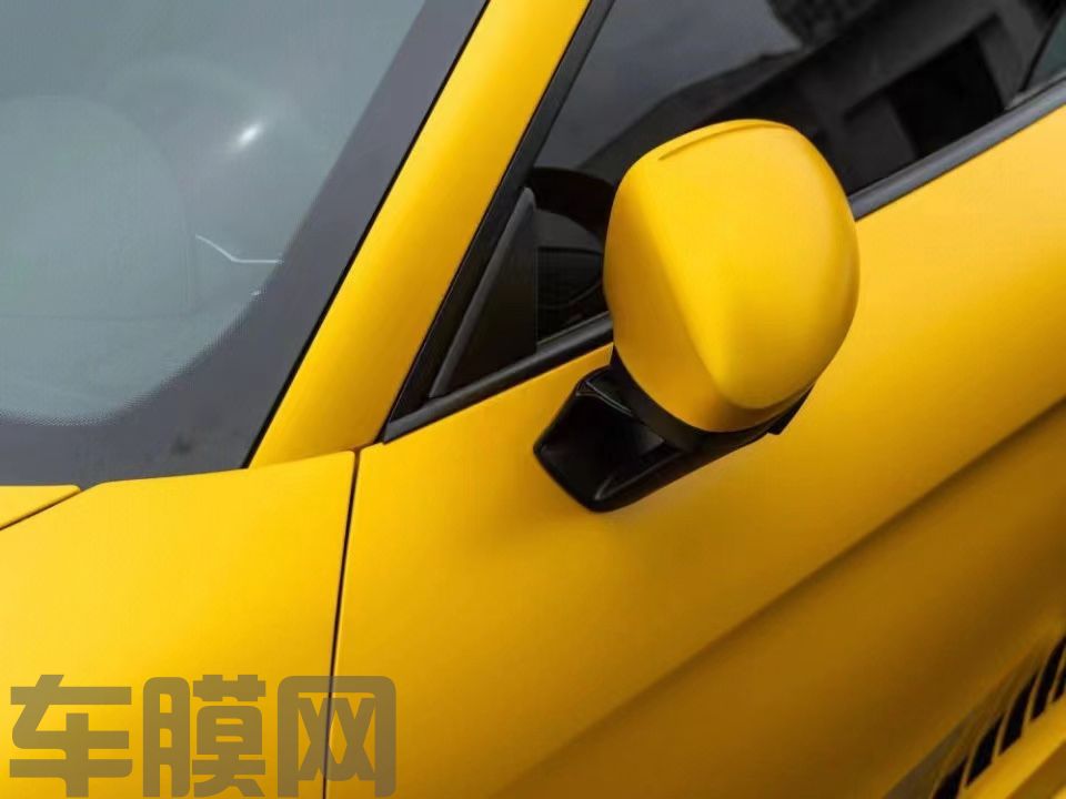 保时捷718 电光金属黄改色膜 效果图