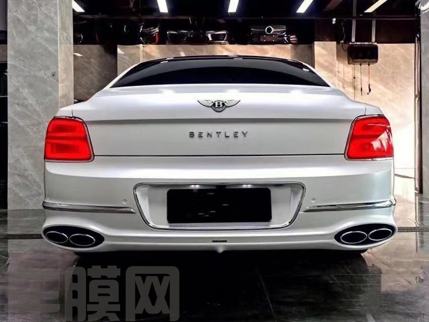 宾利 电光金属白改色膜 效果图