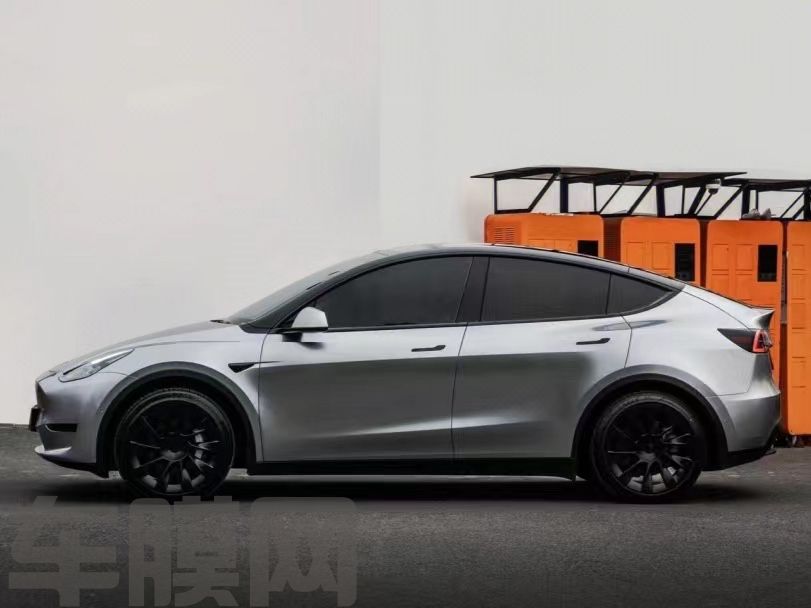 特斯拉Model Y GT银改色膜 效果图