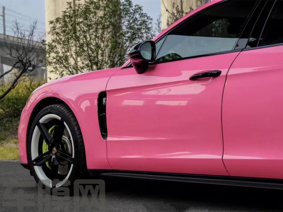 保时捷Panamera PET亮粉改色膜 效果图