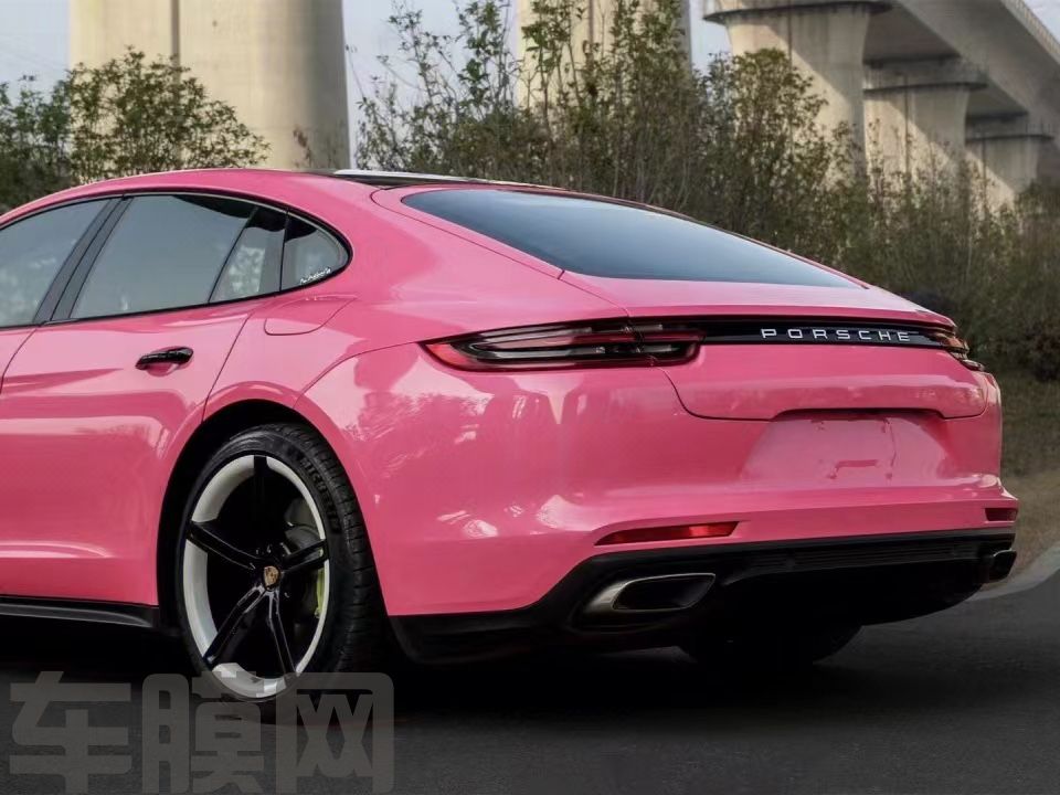 保时捷Panamera PET亮粉改色膜 效果图