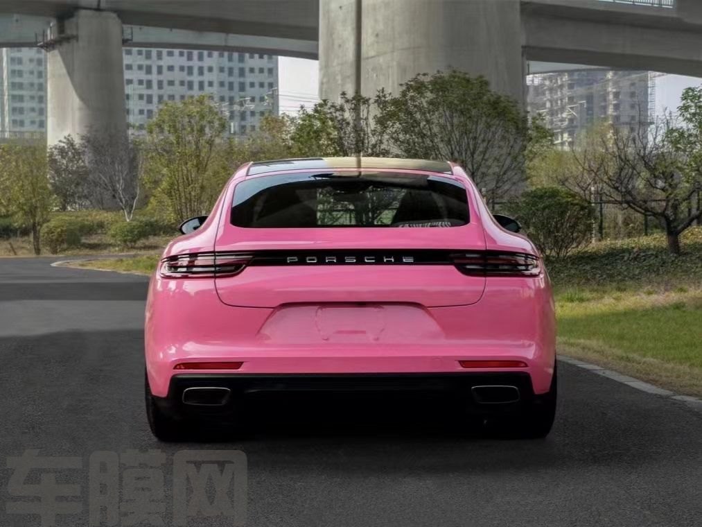 保时捷Panamera PET亮粉改色膜 效果图