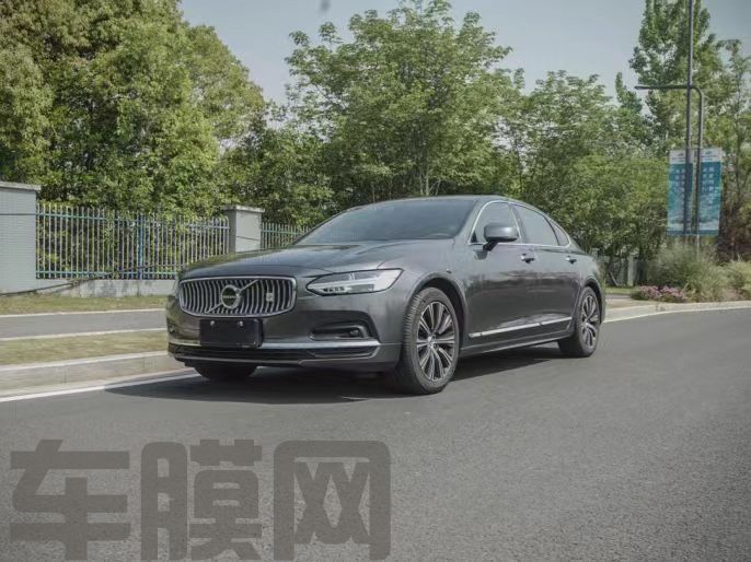 沃尔沃S90 液态钨钢灰改色膜 效果图
