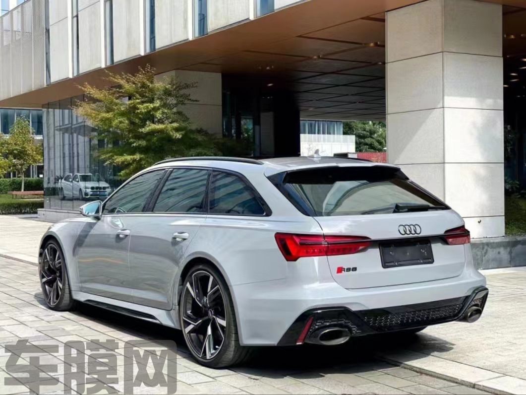 奥迪RS6 纳多灰改色膜 效果图