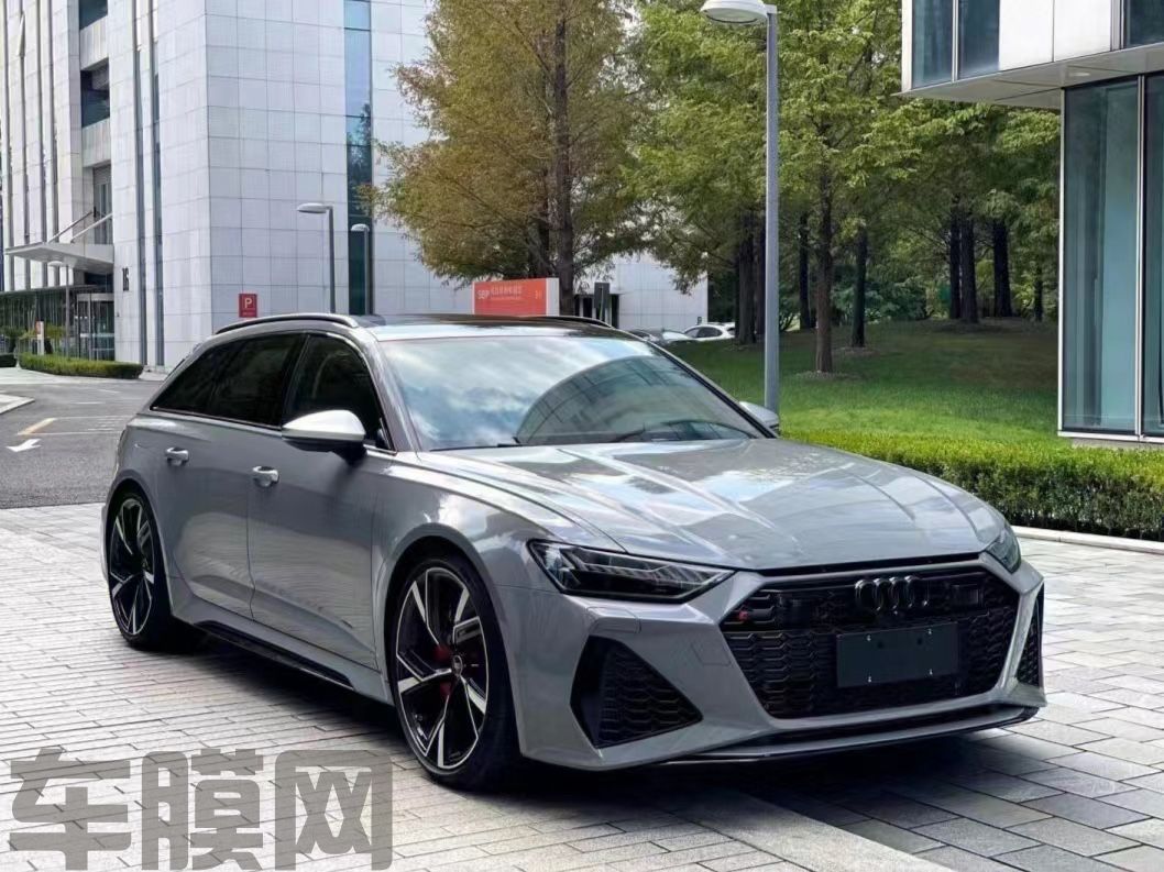 奥迪RS6 纳多灰改色膜 效果图
