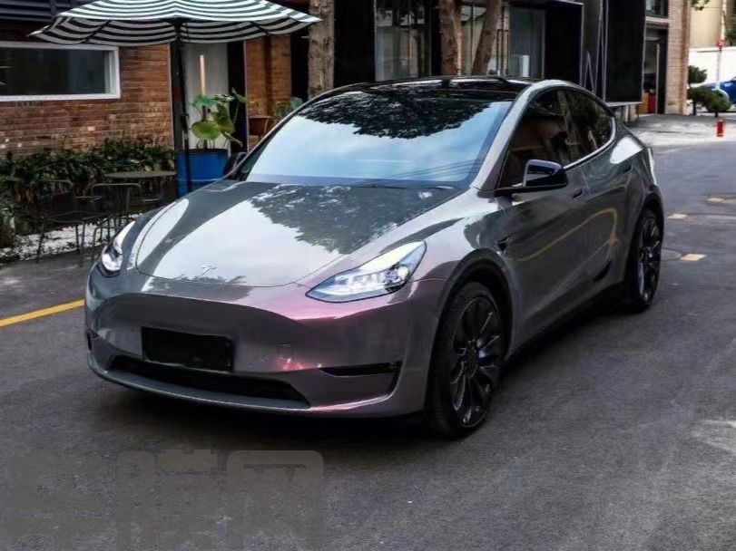特斯拉Model Y 星空灰魅影改色膜 效果图