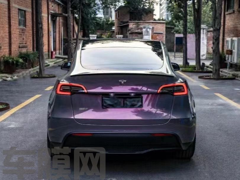 特斯拉Model Y 星空灰魅影改色膜 效果图