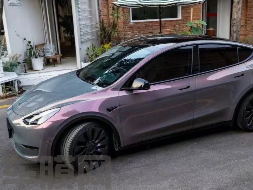 特斯拉Model Y 星空灰魅影改色膜 效果图