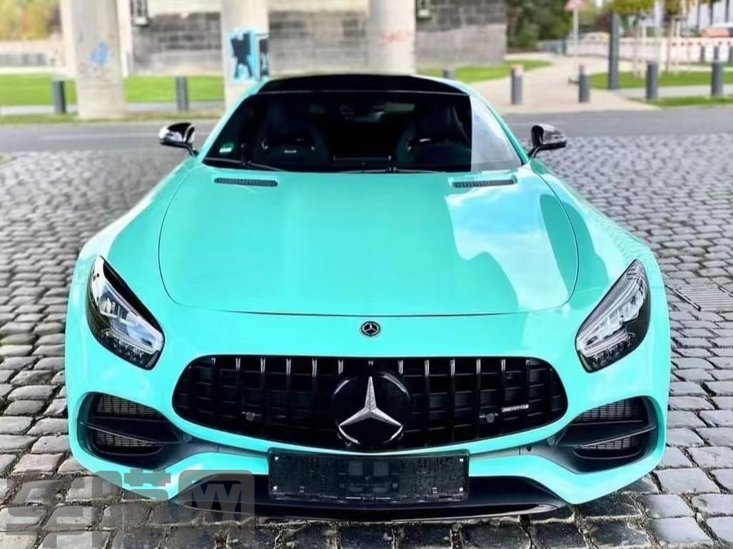 奔驰AMG GT 蒂芙尼蓝改色膜 效果图