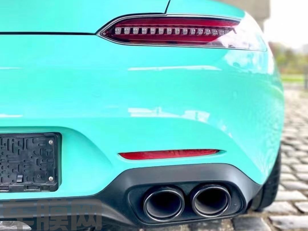 奔驰AMG GT 蒂芙尼蓝改色膜 效果图