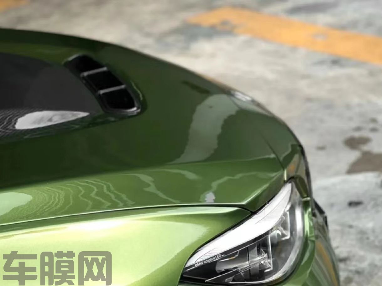 宝马M2C 金属曼巴绿改色膜 效果图