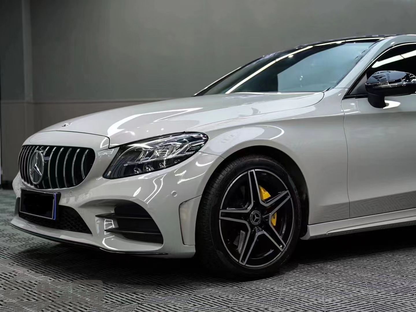 奔驰C Coupe PET哑灰改色膜 效果图