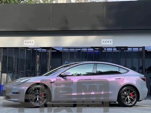 特斯拉Model 3 梦幻火山灰改色膜 效果图