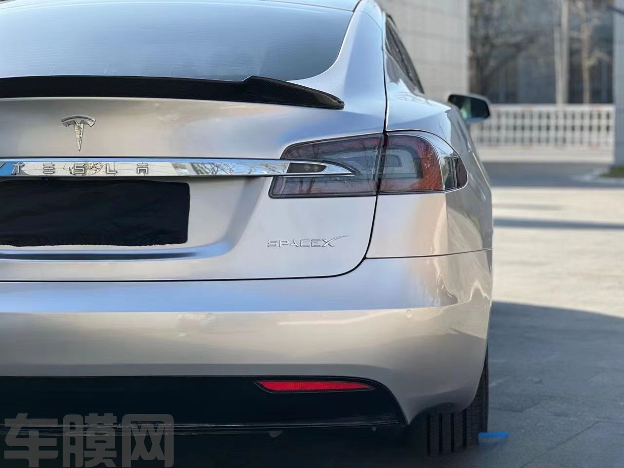 特斯拉Model S 金属钨钢改色膜 效果图